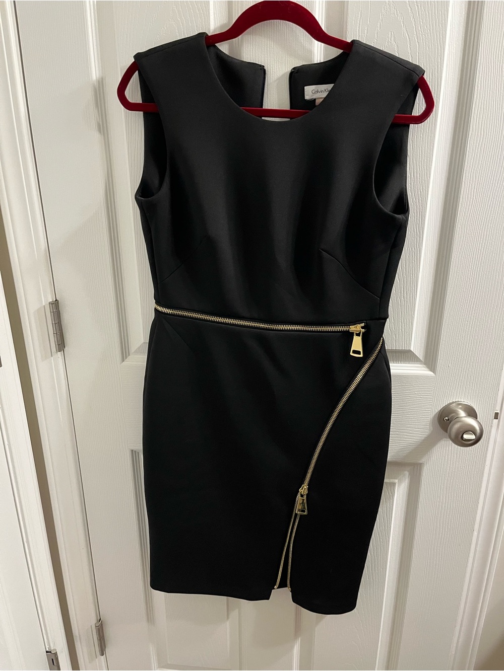 Calvin Klein Black Zipper Dress